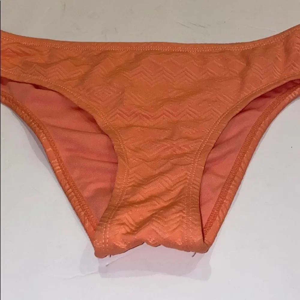 Hot Water Orange Rust Swim Bikini Brief Bottom M
